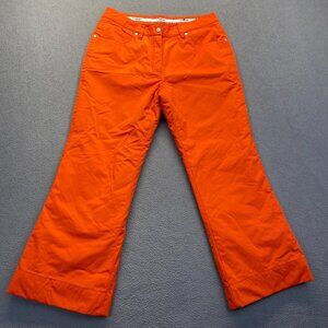 FERA Womens Size 10R Orange Insulated Ski Snow Pants Vintage 90s,Nylon,Comfort